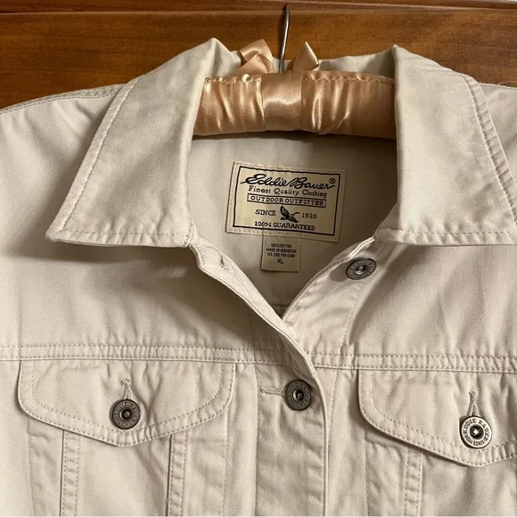 Eddie Bauer XL Cream Khaki Jacket - Picture 10 of 16